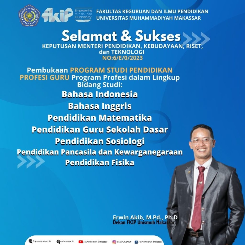 Izin Pembukaan PROGRAM STUDI PENDIDIKAN PROFESI GURU Program Profesi ...